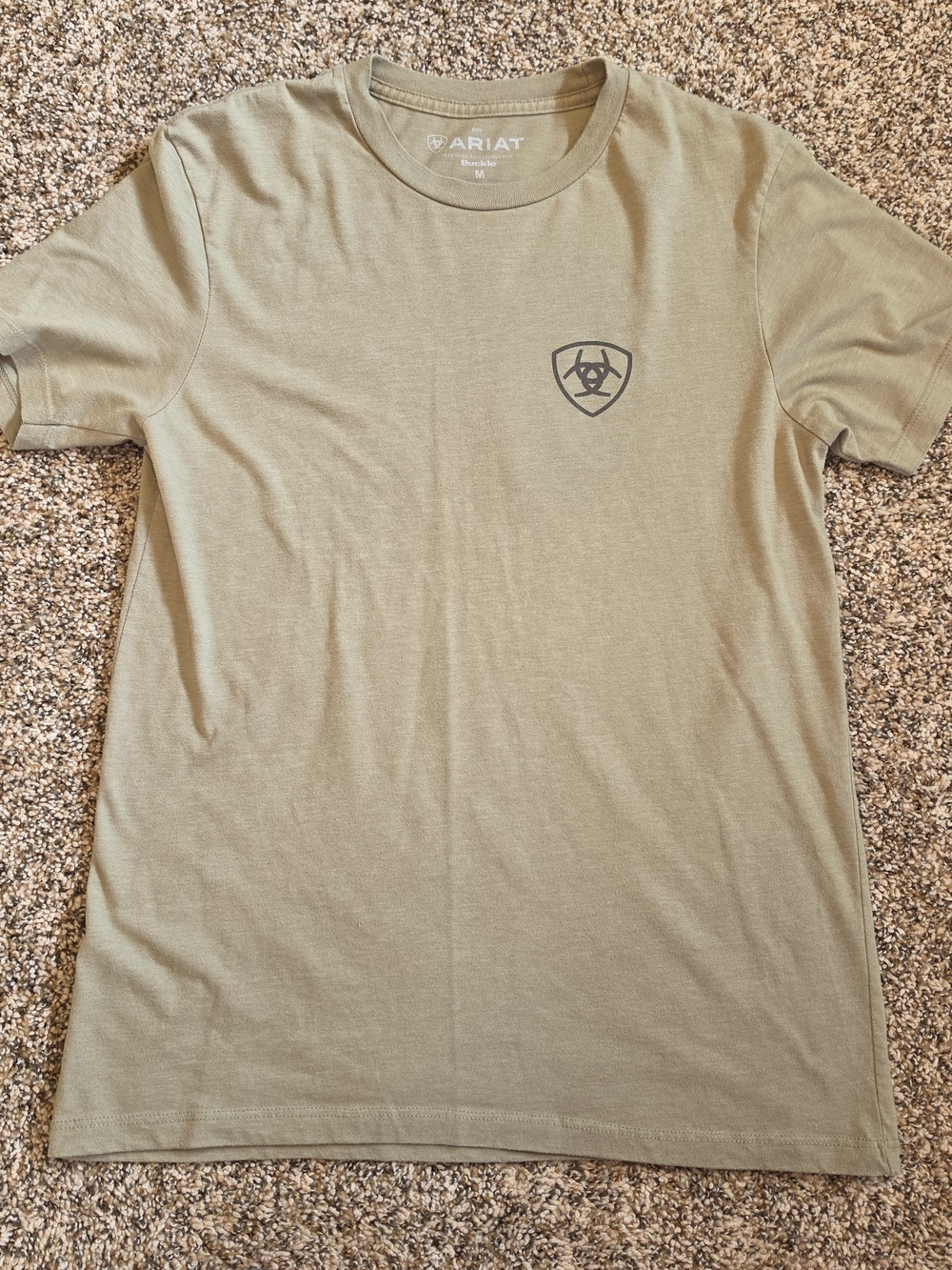 Ariat Olive Short Sleeve Logo Tee Medium